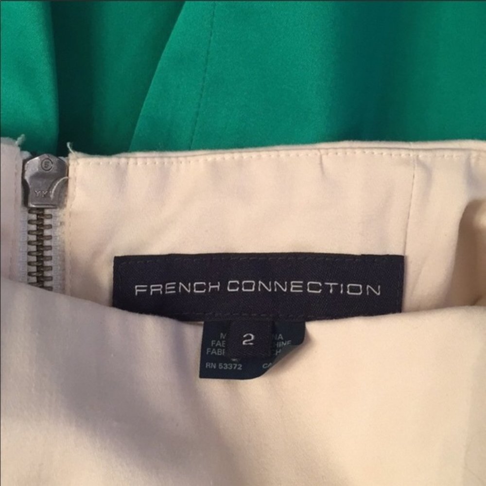 French Connection Strapless Color Block Dress Sz 2 - image 6